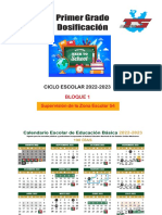 Dosificación Primer Grado Bloque 1 2022-2023