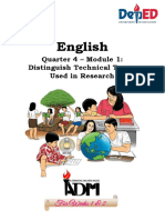 English10 - Mod1.2 - Distinguish Technical Terms Used in Research - Final