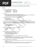 FAR04-12 - Provisions, Contingency and Other Short-Term Liabilities