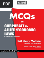 CA Final Corporate Allied and Economic Laws MCQ For New and Old by CA Pankaj Garg