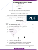 ICSE Class 10 Physics Previous Year Question Paper 2018