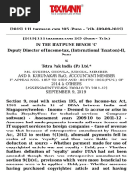 DDIT v. Tetra Pak PVT LTD - No Contract For Grossing Up