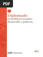 UAH - Folleto - Diplomado en Politicas Sociales-Desarrollo Pobreza - 2022