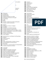 DDC Hundred Division For Encoding