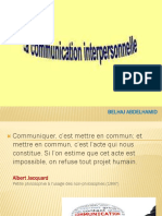 Communication Interpersonnelle