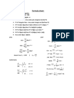 Formula Sheet