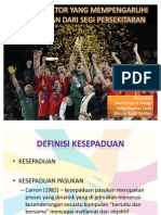 Faktor-Faktor Yang Mempengaruhi Kesepaduan Dari Segi Persekitaran