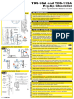 TDS-11SA Rig Up Checklist