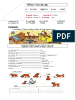 Les Prepositions de Lieu