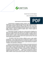 Resumo Critico Gerenciamento Da Integração Do Projeto