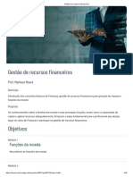 Gestão de Recursos Financeiros