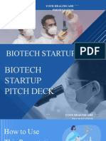 Blue & Navy Modern Biotech Business Startup Pitch Presentation