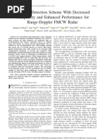 A Target Detection Scheme With Decreased Complexity and Enhanced Performance For Range-Doppler FMCW Radar