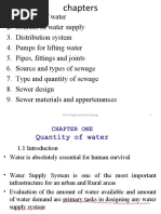 Chapter 1 - QUANTITY OF WATER