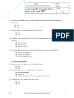 QCM Acteurs de Prévention