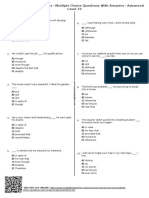 509 Conjunctions Test Exercises Multiple Choice Questions With Answers Advanced Level 10