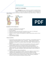 Respiración Diafragmática o Abdominal