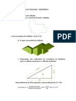 CÁLCULO DE VAZÃO DO TELHADO e DIMENSIONAMENTO DA CALHA