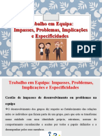 Trabalho em Equipa - Impasses, Problemas, Implicações e Especificidades