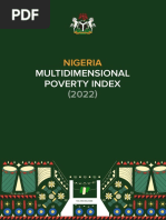 Nigeria Multidimensional Poverty Index Survey Results 2022