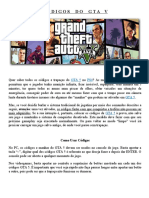 Códigos Do Gta V Novo