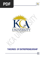 Theories of Entrepreneurship