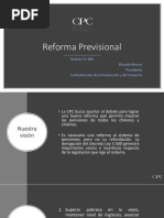 Reforma Previsional - CPC Ante Cámara de Diputados