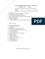 Lista de Utiles Escolares