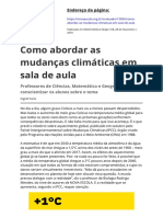 Como Abordar As Mudancas Climaticas em Sala de Aula