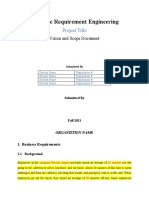 SRE - Vision and Scope Document - Version 1.0