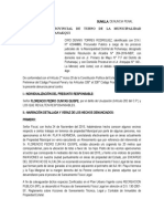 Denunica Penal Por El Delito de Usurpacion - Pichanaqui