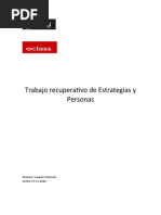 Trabajo Recuperativo de Estrategias y Personas