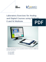 Laboratory Exercices For Analog and Digital Circuits Using NI ELVIS II NI Multisim 2