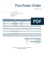 Purchase Order PT SPP 31 MRT 22 PDN