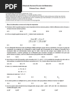 Olimpiada Nacional Escolar de Matemática Tercer Nivel