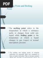 Melting Point and Boiling Point