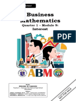 Business Mathematics Module 9 Interest