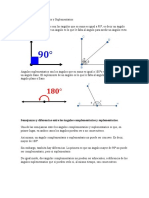 Ángulos Complementarios y Suplementarios