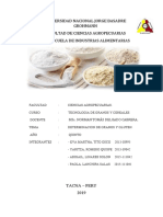 1er Informe de Laboratorio de Granos y Cereales Determinacion de Granos y Gluten