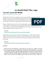 Khutbah Jumat - Maulid Nabi Tiba, Jaga Akhlak Generasi Muda - NU Online