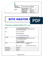 SITE MASTER FILE - Brussels Laboratories Pvt. Ltd.