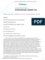 PROCESO DE OBTENCIÓN DEL HIERRO Y EL ACERO - Exámen - Alejandrobenz