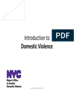 Intro To Domestic Violence Presentation