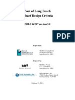 POLB Wharf Design Criteria Version 5.0