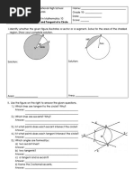 LAS 6-Sector, Segment, Secant and Tangent of A Circle