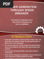 Power Generation Through Speed Breaker