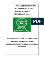 LPJ Fatayat NU Sidorejo