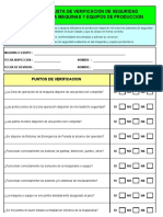 Check List de Seguridad en Maquinas Enva