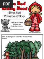 Little Red Riding Hood Simplified Powerpoint Story For Drama