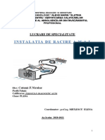 Instalatia de Racire Catana